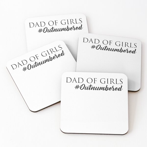Item preview, Dad of Girls #Outnumbered, Fathers Day designed and sold by graphicmeyou.