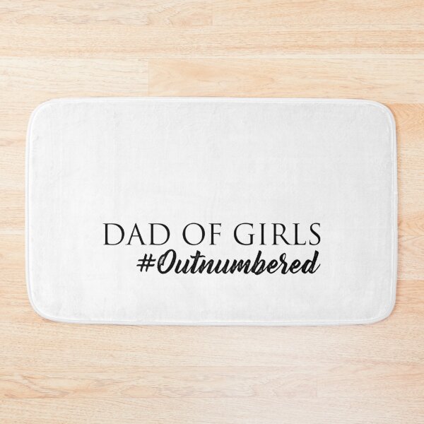 Item preview, Dad of Girls #Outnumbered, Fathers Day designed and sold by graphicmeyou.