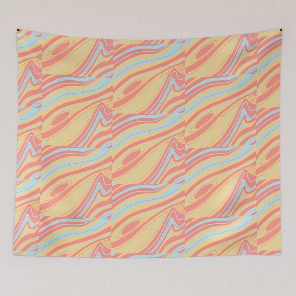 Item preview, Primary Color Waves designed and sold by maramyeonni.