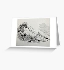 A Study after Delacroix Greeting Card