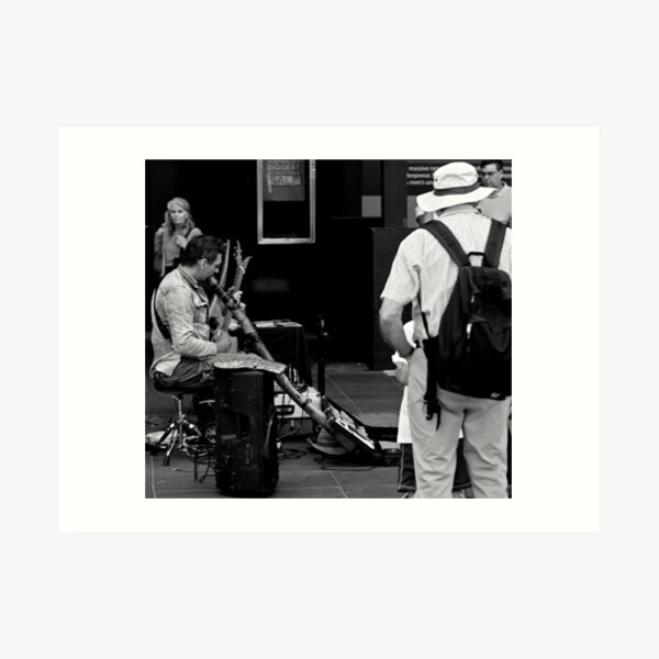 Busking in Burke Art Print