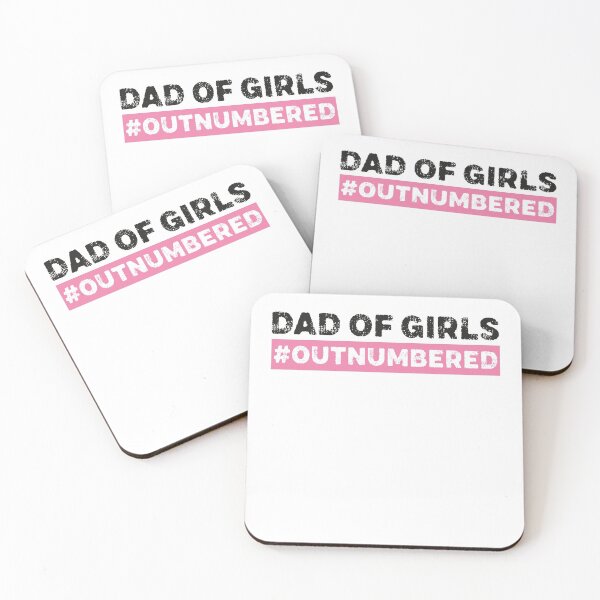Item preview, Dad of Girls #Outnumbered designed and sold by graphicmeyou.