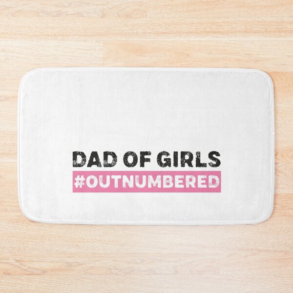 Item preview, Dad of Girls #Outnumbered designed and sold by graphicmeyou.