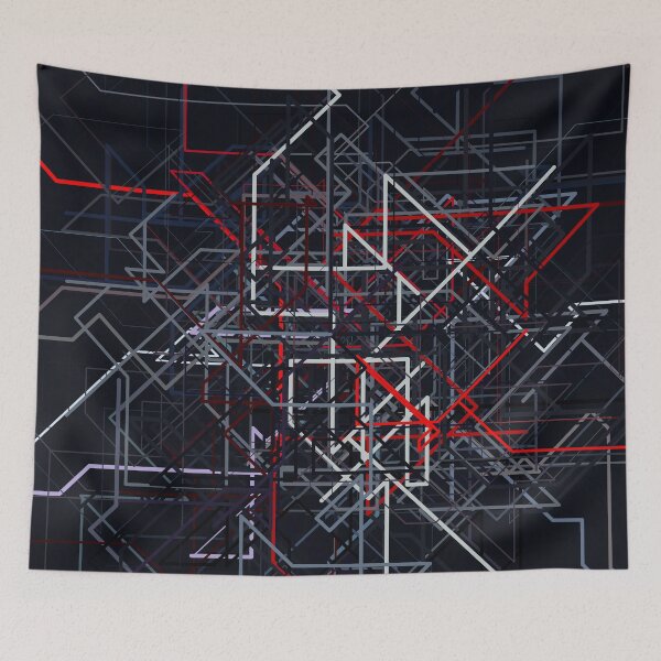Item preview,  complex network of lines. designed and sold by lathspell.