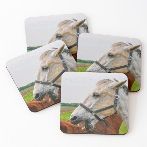 Item preview, White and brown horse designed and sold by Photopat.