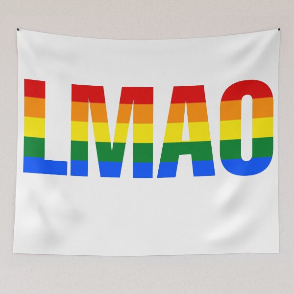 Aperçu de l'œuvre LMAO (édition Rainbow Pride) créée et vendue par jadiekinseth.