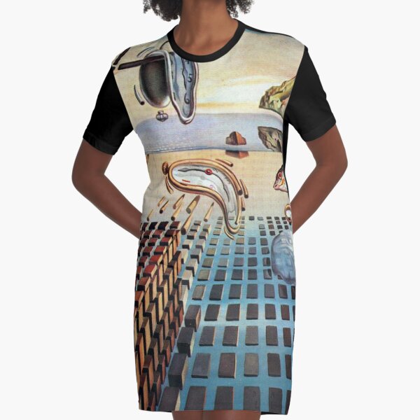 Salvador, Dali, surrealist. The Disintegration of the Persistence of Memory (1952-1954). Graphic T-Shirt Dress