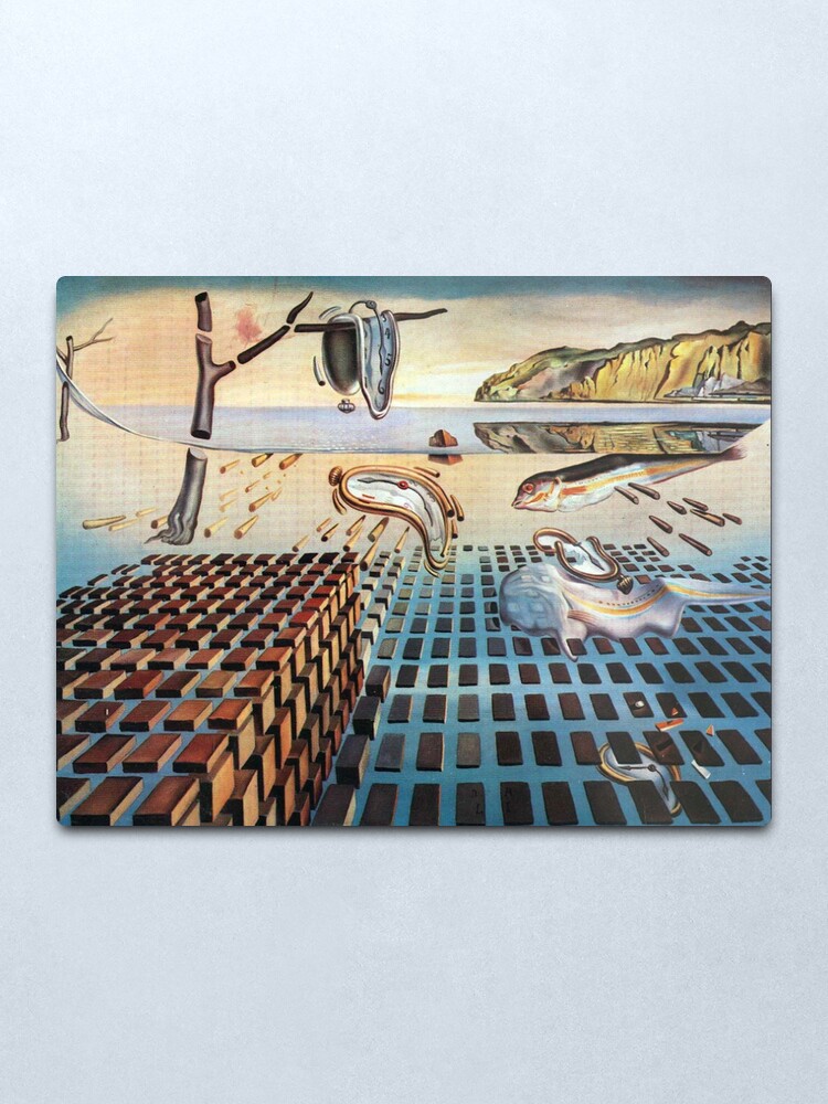 Alternate view of Salvador, Dali, surrealist. The Disintegration of the Persistence of Memory (1952-1954). Metal Print