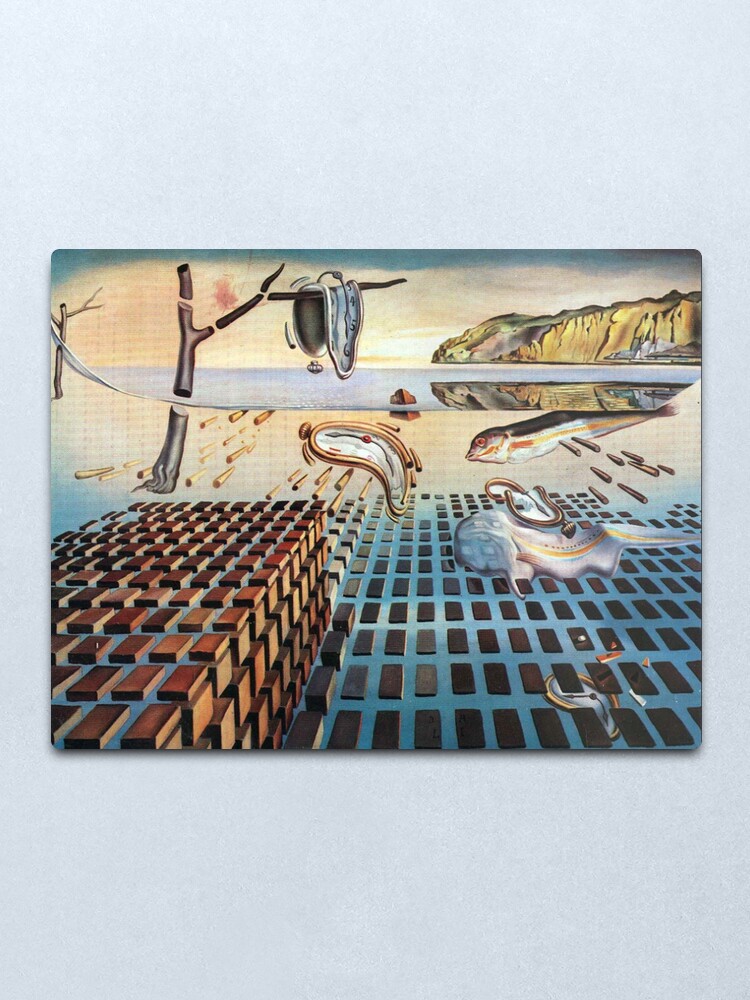 Alternate view of Salvador, Dali, surrealist. The Disintegration of the Persistence of Memory (1952-1954). Metal Print