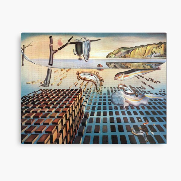 Salvador, Dali, surrealist. The Disintegration of the Persistence of Memory (1952-1954). Metal Print
