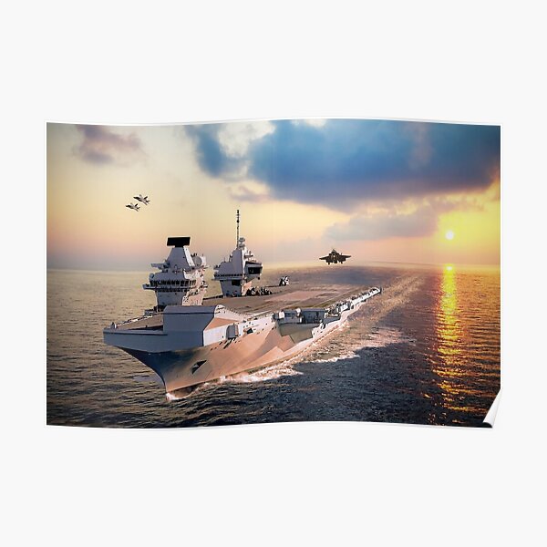 F-35s and HMS Queen Elizabeth Poster