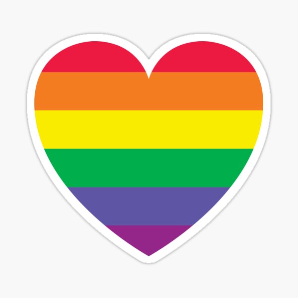 Item preview, Pride Flag Heart - LGBTi Rainbow Pride 2020 designed and sold by LunaGiftDesigns.
