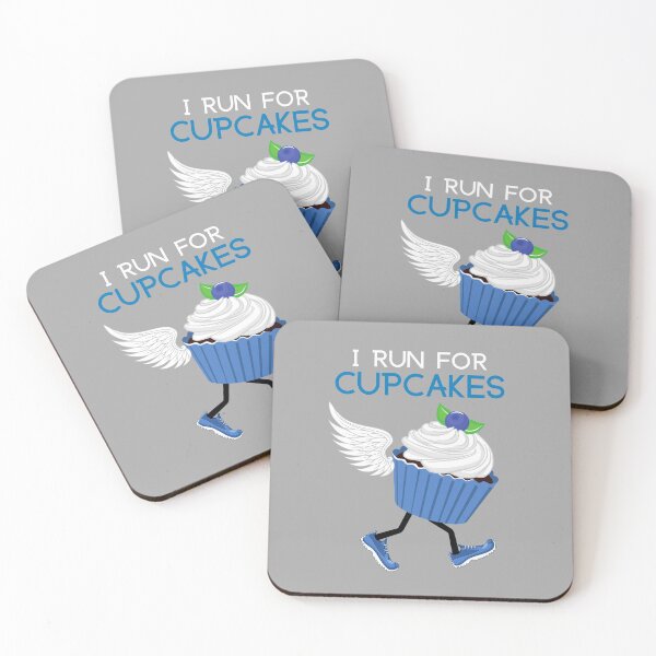 Item preview, Azul I Run For Cupcakes Design designed and sold by designlab21.
