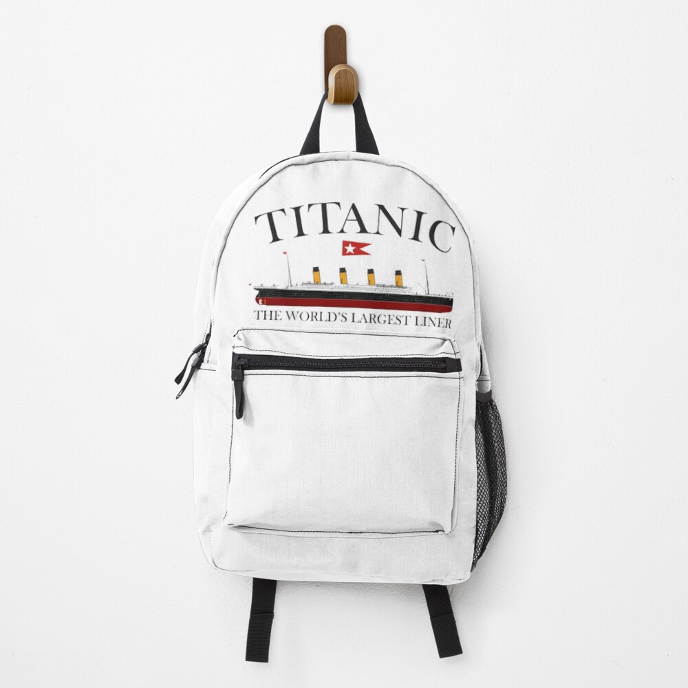 Titanic. 1912, RMS Titanic, Cruise, Ship, Disaster. Backpack