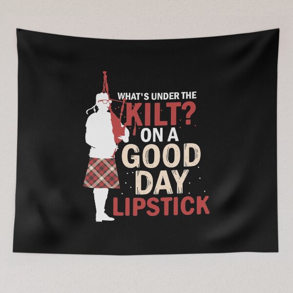 Item preview, What's Under The Kilt Lipstick Scottish Bagpiper Gift designed and sold by haselshirt.