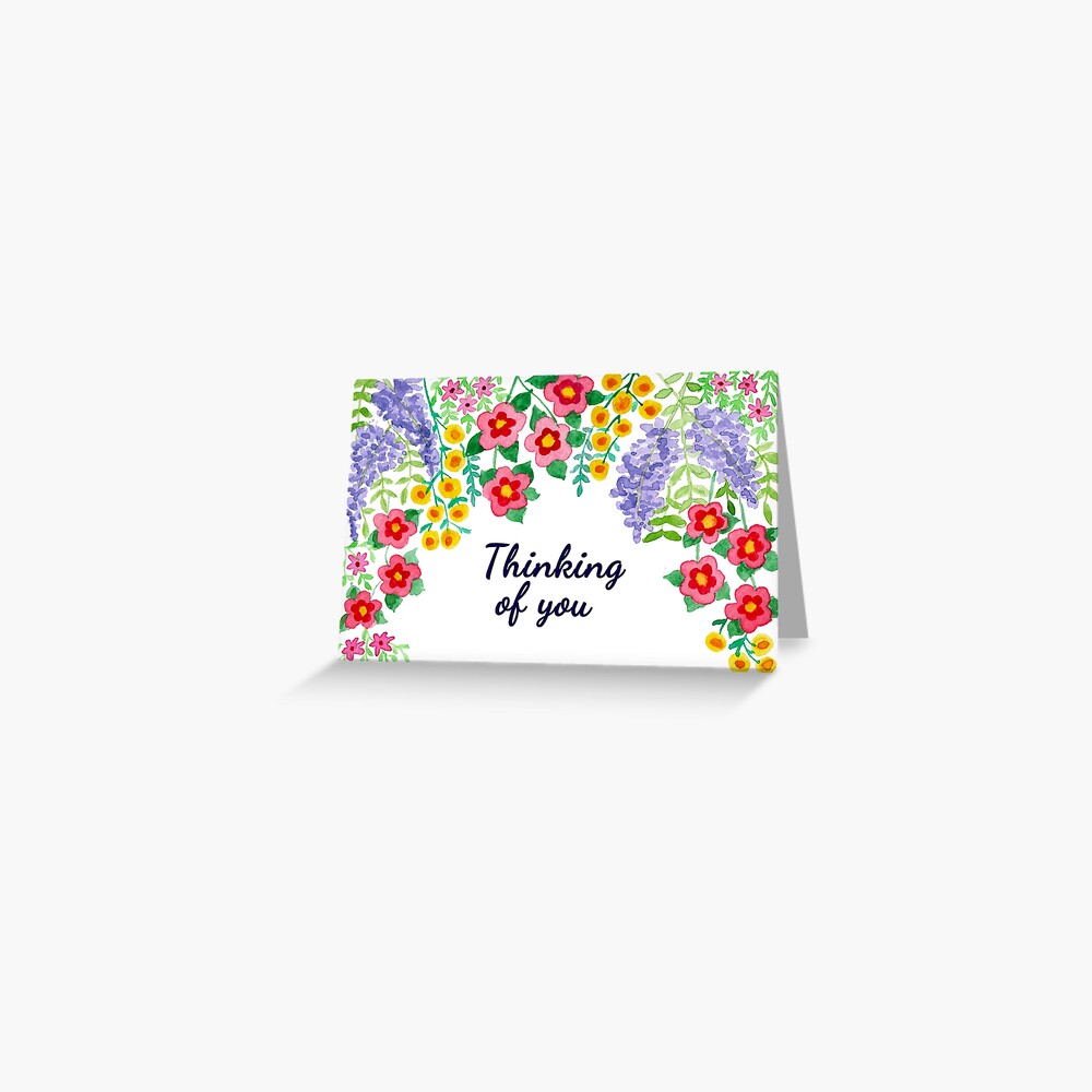 Thinking of You (Flowers) - Greeting Card