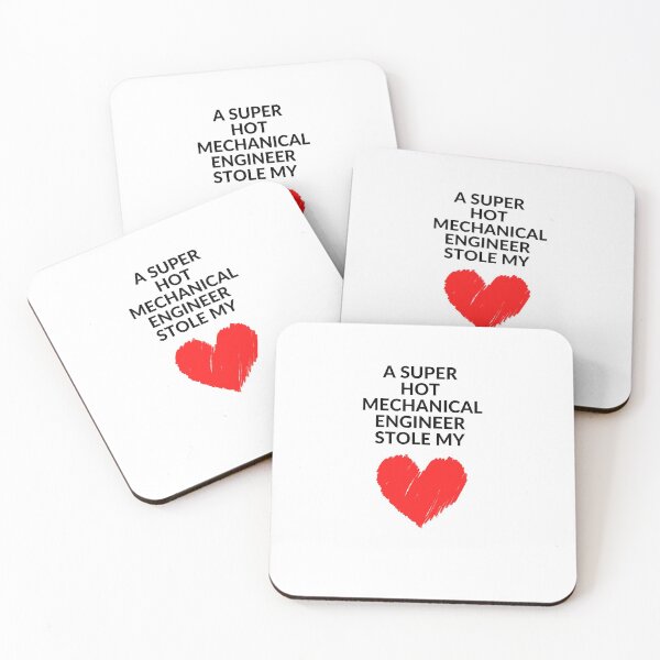 Item preview, Hot Mechanical Engineer Stole my Heart  Funny mechanical engineering quote designed and sold by OneTimeEngineer.