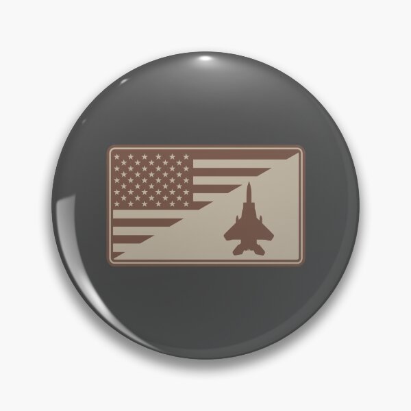 Artikelvorschau, F-15 Eagle US-Flaggenaufnäher (Wüsten-Deepduded) entworfen und verkauft von StrongVlad.
