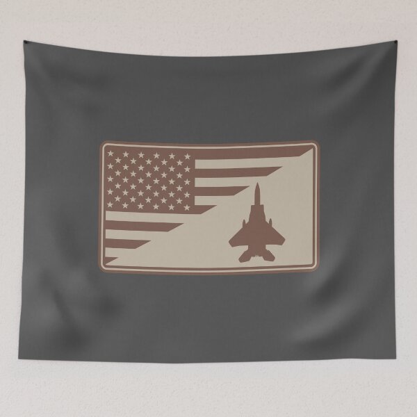 Artikelvorschau, F-15 Eagle US-Flaggenaufnäher (Wüsten-Deepduded) entworfen und verkauft von StrongVlad.