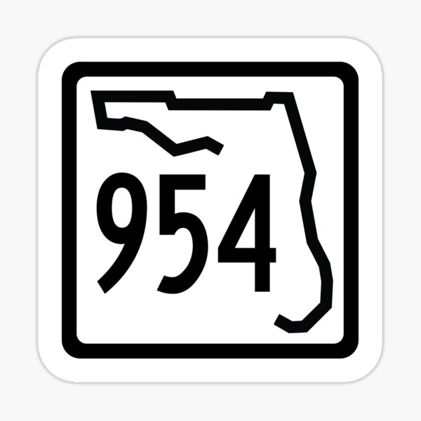 florida-state-route-954-area-code-954-sticker-for-sale-by-srnac