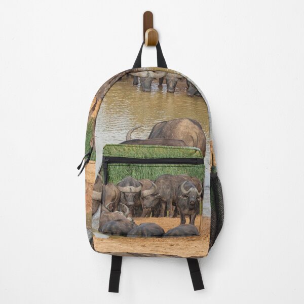 Item preview, Cape buffalos at waterhole designed and sold by Photopat.