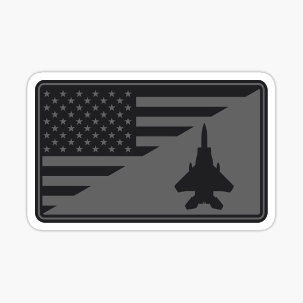Item preview, F-15 Eagle US Flag Patch (subdued) designed and sold by StrongVlad.