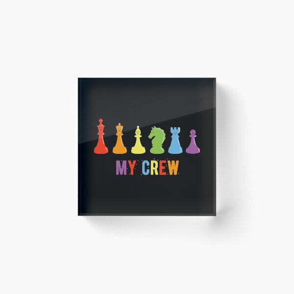Item preview, My Crew Chess Boardgame Cute Game Color Pieces Gift designed and sold by haselshirt.