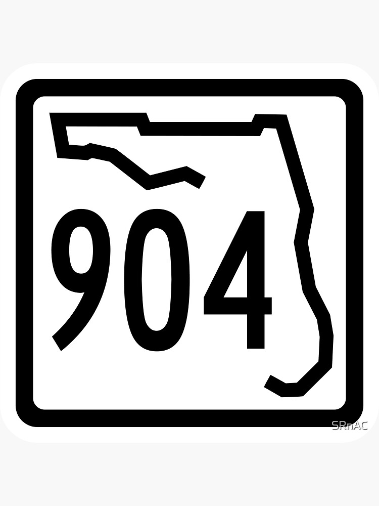 florida-state-route-904-area-code-904-sticker-by-srnac-redbubble