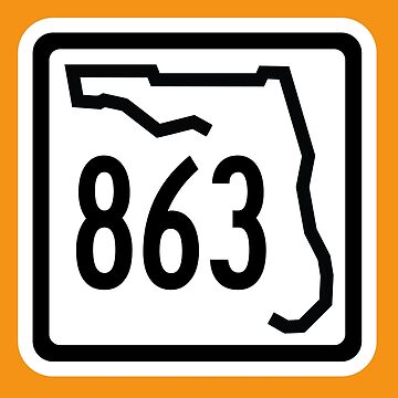 Florida State Route 863 (Area Code 863) | Art Board Print