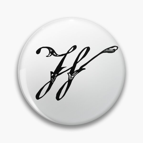 Item preview, Vintage Stylish Black and White Monogram Letter W designed and sold by Vintage-TM.