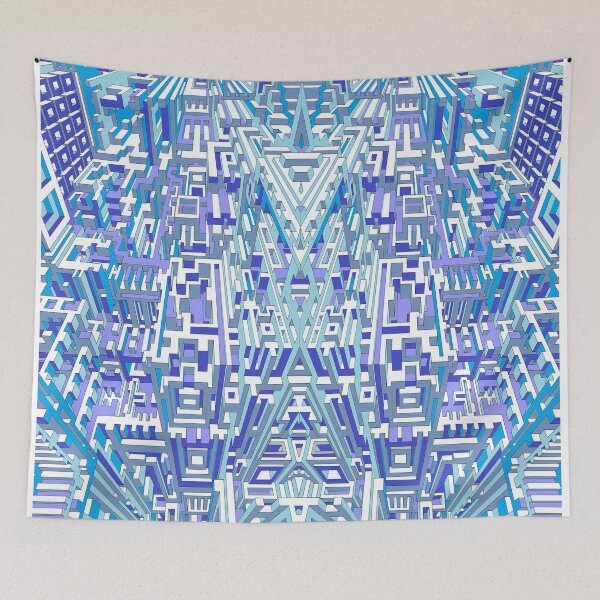 Item preview, deep blue perspective  designed and sold by AndyWorthyArt.