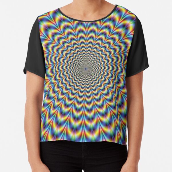 Optical illusion Trip Chiffon Top