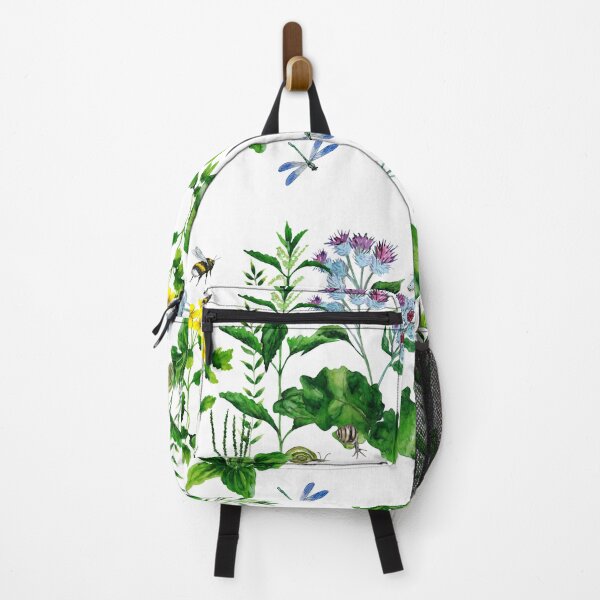 Item preview, Wild herbs with bumblebee, snails, dragonfly. designed and sold by Colibri77.