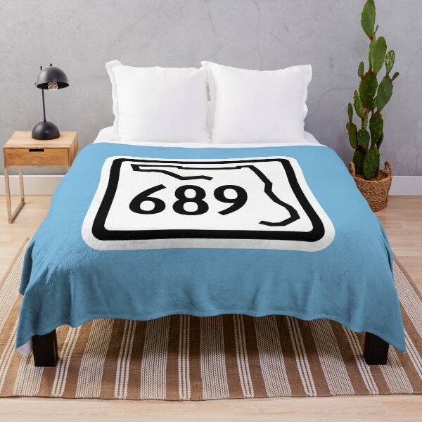 Florida State Route 689 (Area Code 689) Throw Blanket