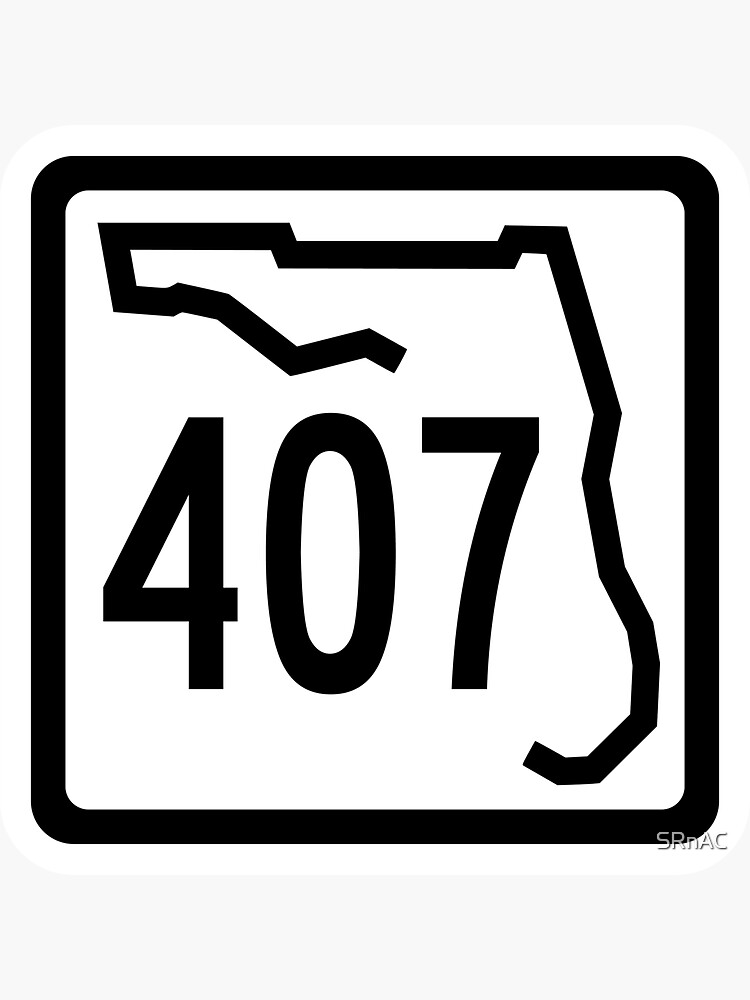 florida-state-route-407-area-code-407-sticker-for-sale-by-srnac