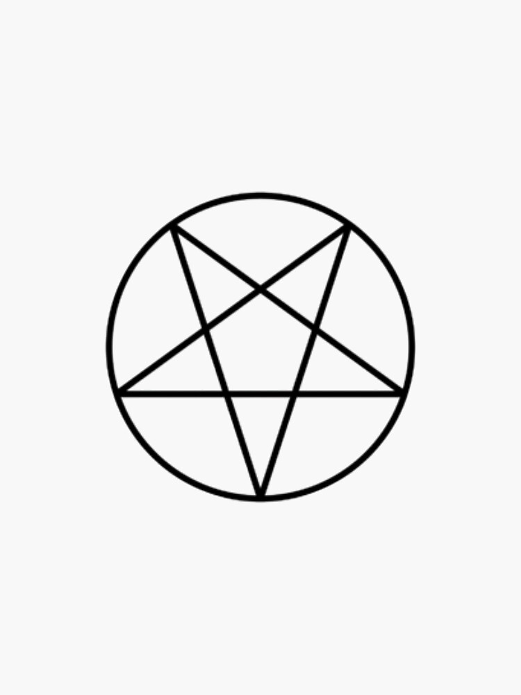 Inverted Pentacle Sticker By Rachel Louise Redbubble