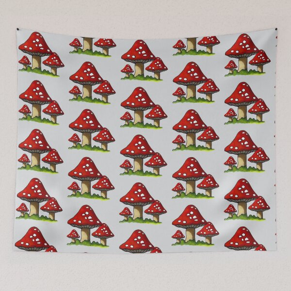 Item preview, Three Toadstools, Mushrooms: Original Art designed and sold by JoyfulWhimsy.