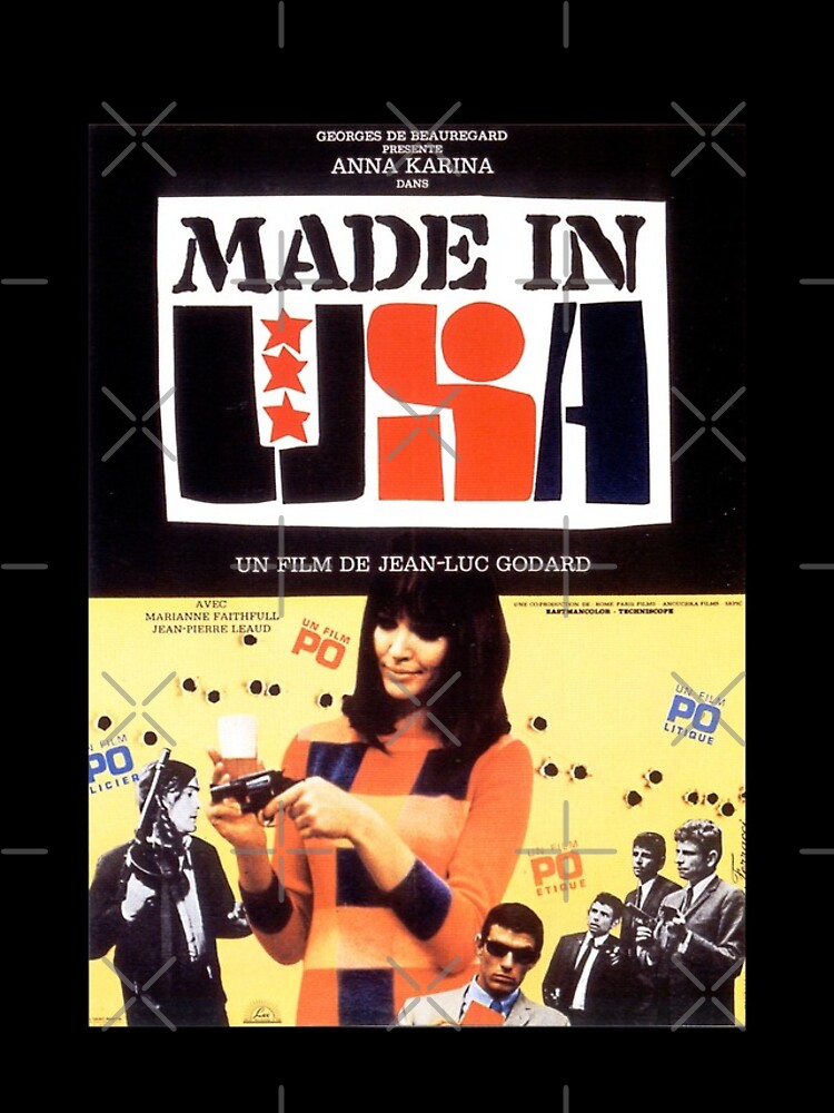 "Made in USA JeanLuc Godard / Anna Karina" iPhone Case for Sale by