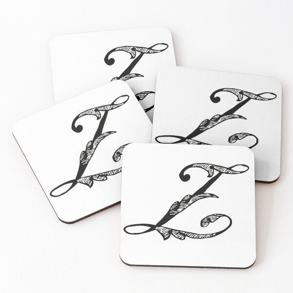 Item preview, Vintage Stylish Black and White Monogram Letter Z designed and sold by Vintage-TM.