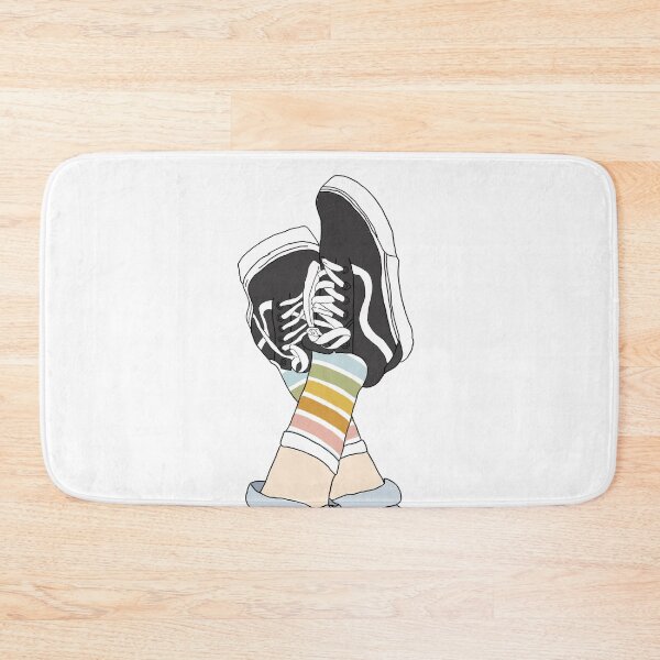 Item preview, Black sneakers with rainbow socks designed and sold by thestardustshop.