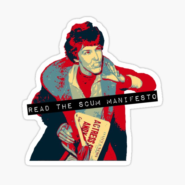 "Read The SCUM Manifesto" Valerie Solanas Print Sticker