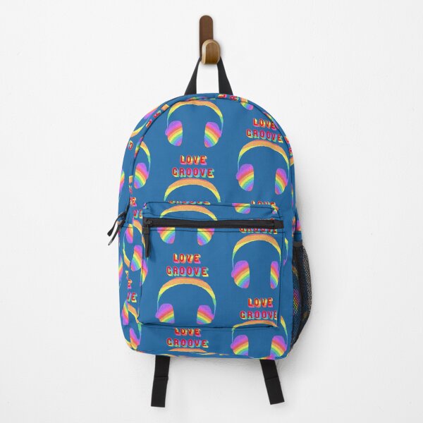 Item preview, Rainbow art groove headphones designed and sold by Nonsense and Relish.