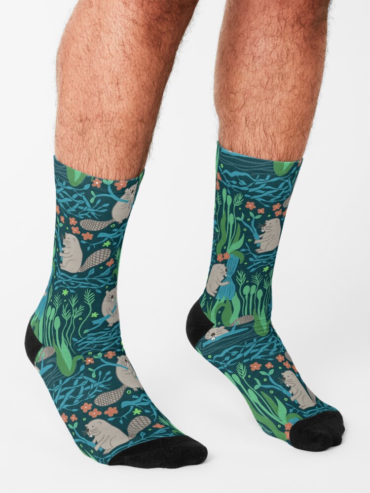 Alternate view of Busy Dam Beavers - dark Socks
