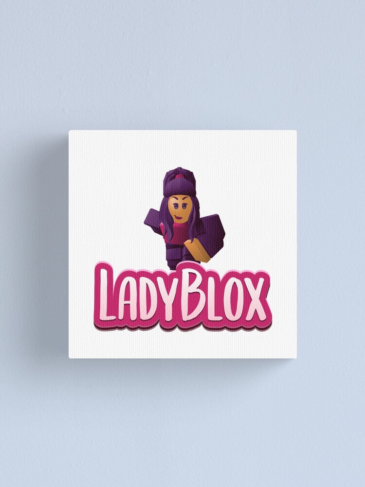 Ladyblox Roblox Canvas Print By Rhecko Redbubble - hula roblox