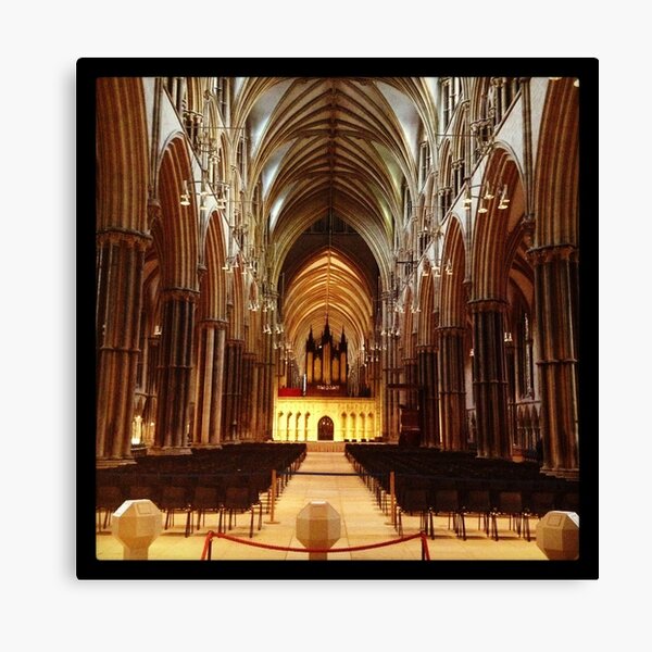 Inside Lincoln Minster Canvas Print
