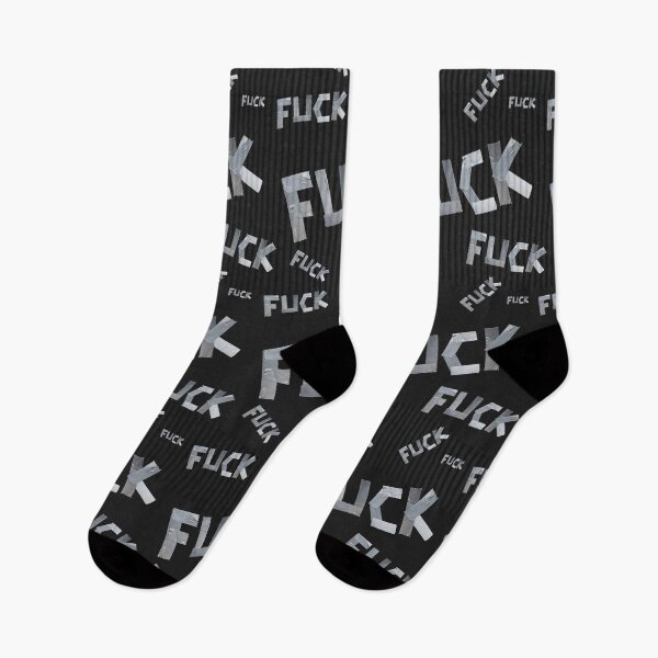 Item preview, FUCK word pattern written with duct tape white designed and sold by randomsorcery.