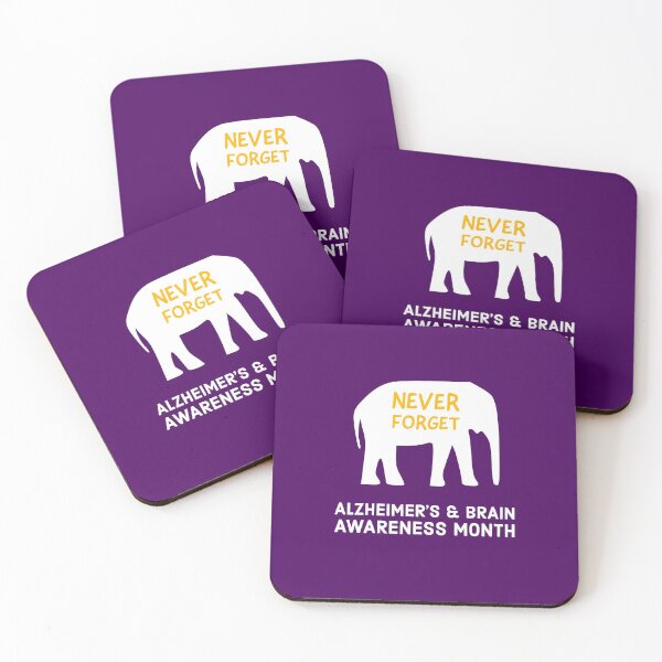 Item preview, Alzheimer's Awareness Elephant for Alzheimer's & Brain Awareness Month designed and sold by friendlyspoon.