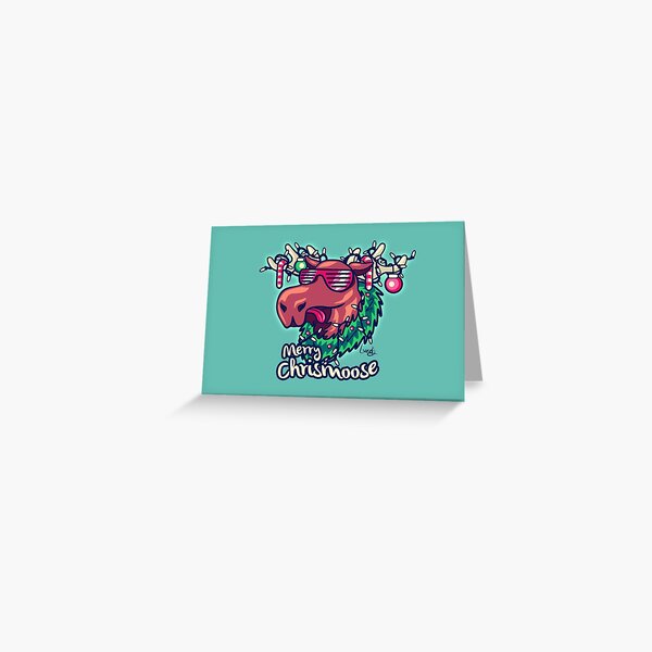 Merry Chrismoose Greeting Card