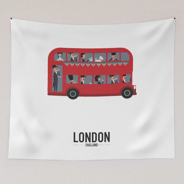 Item preview, The London Bus Illustration Poster designed and sold by Fernando G..