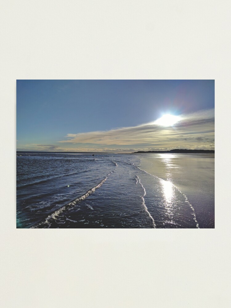 Alternate view of Sunny reflections on the sand Photographic Print